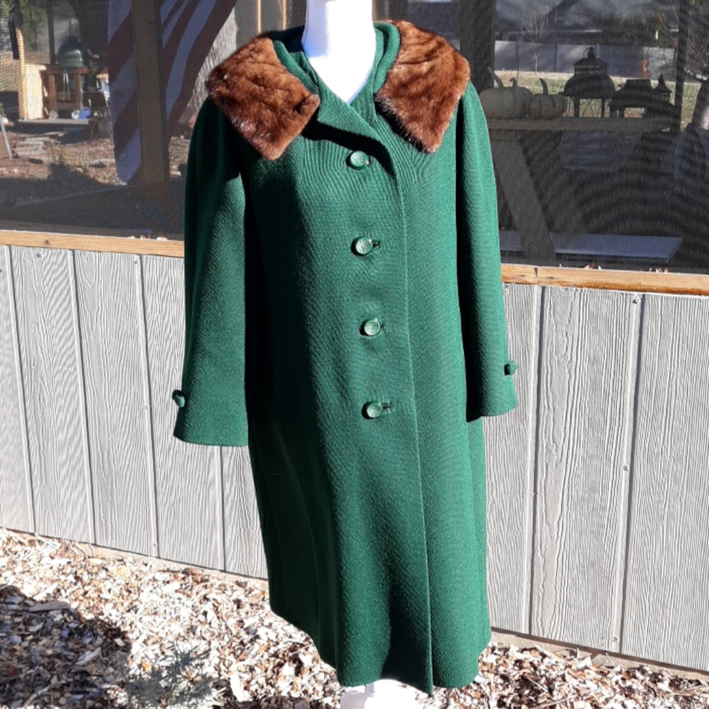 Vintage Rothmoor Coat Fur collar